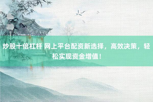 炒股十倍杠杆 网上平台配资新选择，高效决策，轻松实现资金增值！