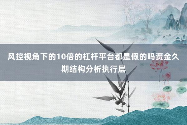 风控视角下的10倍的杠杆平台都是假的吗资金久期结构分析执行层