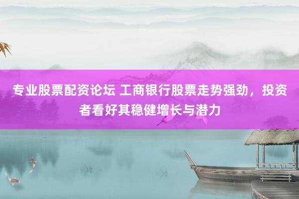 专业股票配资论坛 工商银行股票走势强劲,投资者看好其稳健增长与潜力