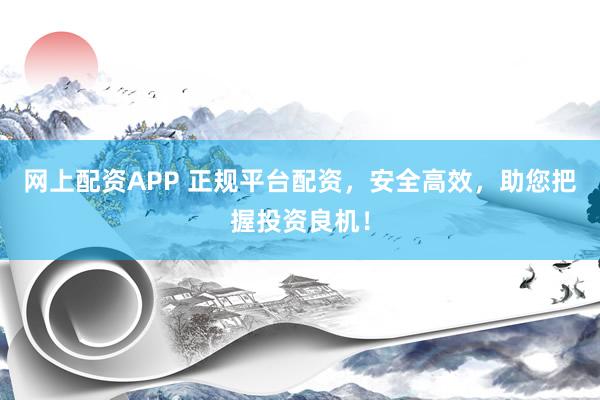 网上配资APP 正规平台配资，安全高效，助您把握投资良机！