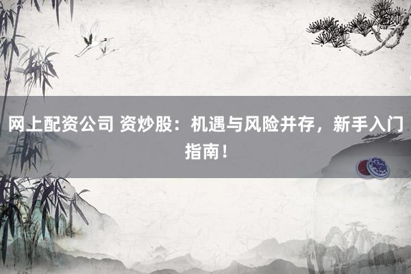 网上配资公司 资炒股：机遇与风险并存，新手入门指南！