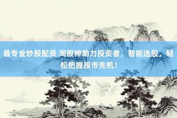 最专业炒股配资 淘股神助力投资者，智能选股，轻松把握股市先机！